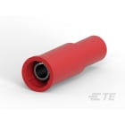 Te Connectivity (EX TYCO SIMEL) - Fiche cylindrique femelle préisolée 3mm PIDG Rouge 0,25 à 1,6mm²
