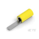 Te Connectivity (EX TYCO SIMEL) - PGL 6-12-Cosse préisolée à embout plat cranté 4,1x12mm-Jaune-Section: 2,6 à 6mm²
