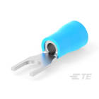 Te Connectivity (EX TYCO SIMEL) - PGU 2,5-2,5/6-Cosse préisolée fourche-Bleu-1 à 2,6mm²-Bornage: 2,5mm-Largeur:6mm