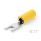 Te Connectivity (EX TYCO SIMEL) - PIDGU 6-4/8-Cosse préisolée renforcée fourche-Jaune-2,6-6,6mm²-Born: 4mm-Lar:8mm