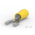 Te Connectivity (EX TYCO SIMEL) - PIDGU 6-6/13-Cosse préisolée renforcée fourche-Jaune-2,6-6,6mm²-Born: 6mm-L:13mm