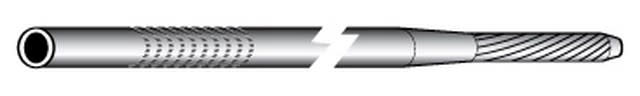 Te Connectivity (EX TYCO SIMEL) - Piquet de terre en acier cuivré rond Ø17,3mm-Autoallongeable-Long:1,5m-5980191