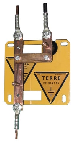 Te Connectivity (EX TYCO SIMEL) - Platine de mise à la terre pour postes BT-HTA-Codet Enedis: 5983174