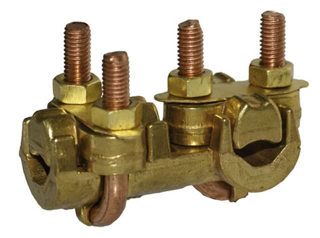 Te Connectivity (EX TYCO SIMEL) - CH 25-120B (RT25-120B)-Raccord en T à bride avec étrier bronze-S: 25-120mm²