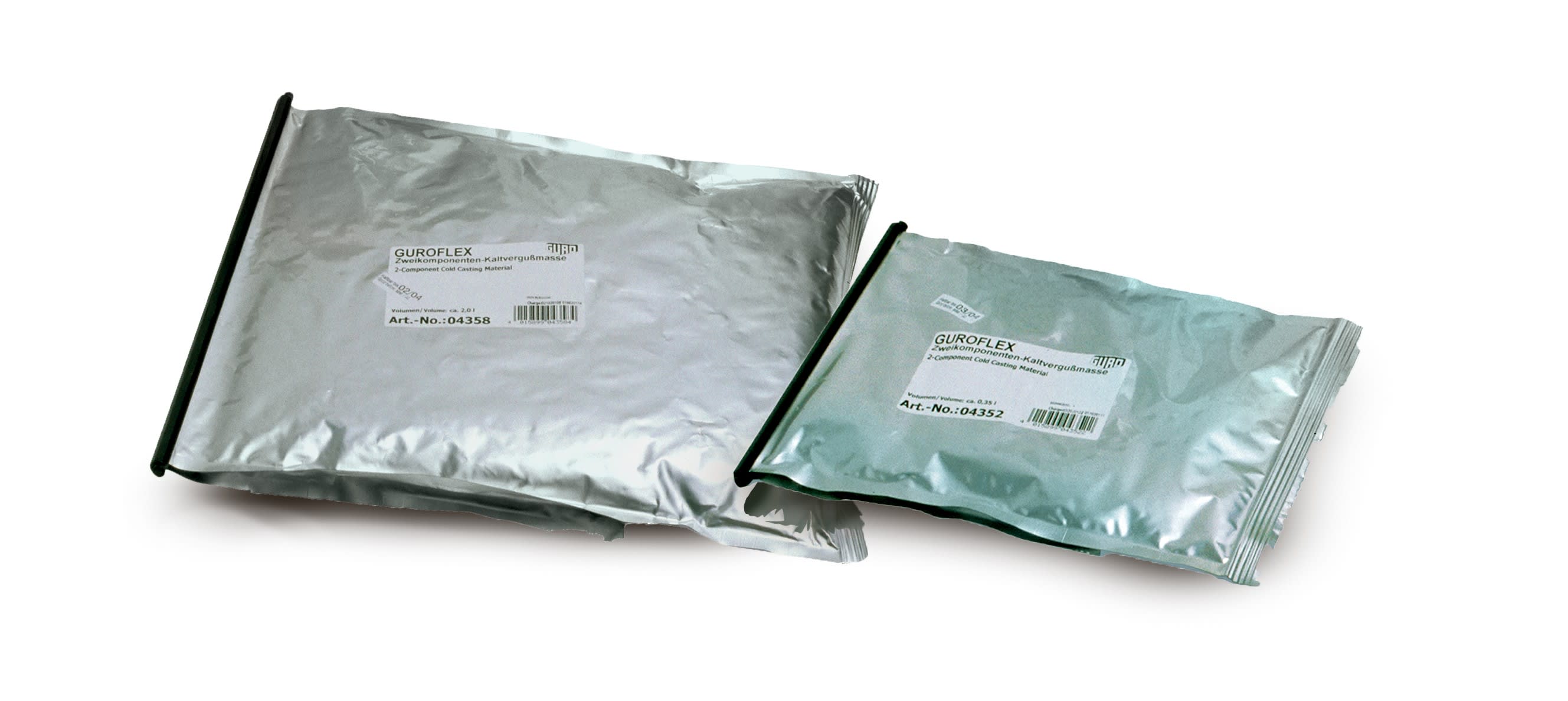 Te Connectivity (EX TYCO SIMEL) - GUROFLEX-N-D245-Sachet bichambre de résine verte Guroflex-Volume: 2,45 litre