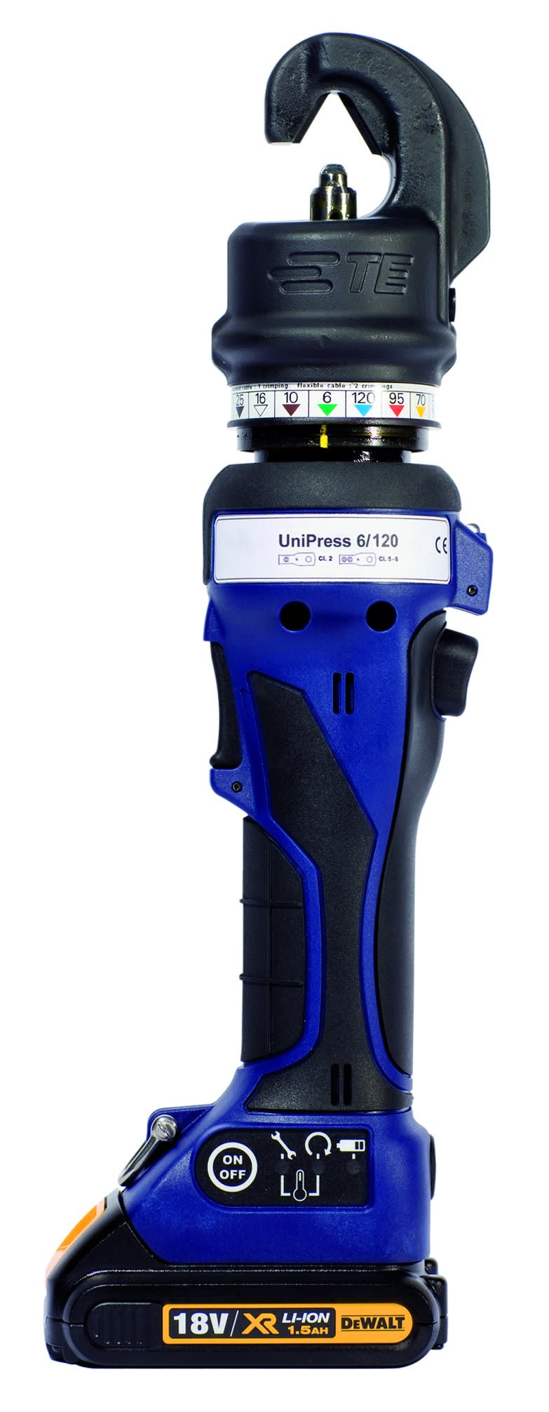 Te Connectivity (EX TYCO SIMEL) - UniPress 6/120-Sertisseuse sans matrice accu 18V en coffret + charg + 1 batterie