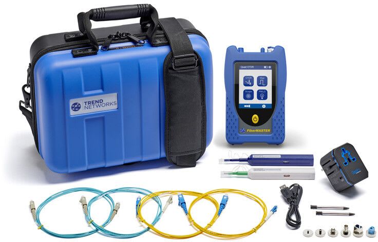 Trend Networks - OTDR QUAD Multimode Monomode avec puissance-mètre et entrée microscope optionnel