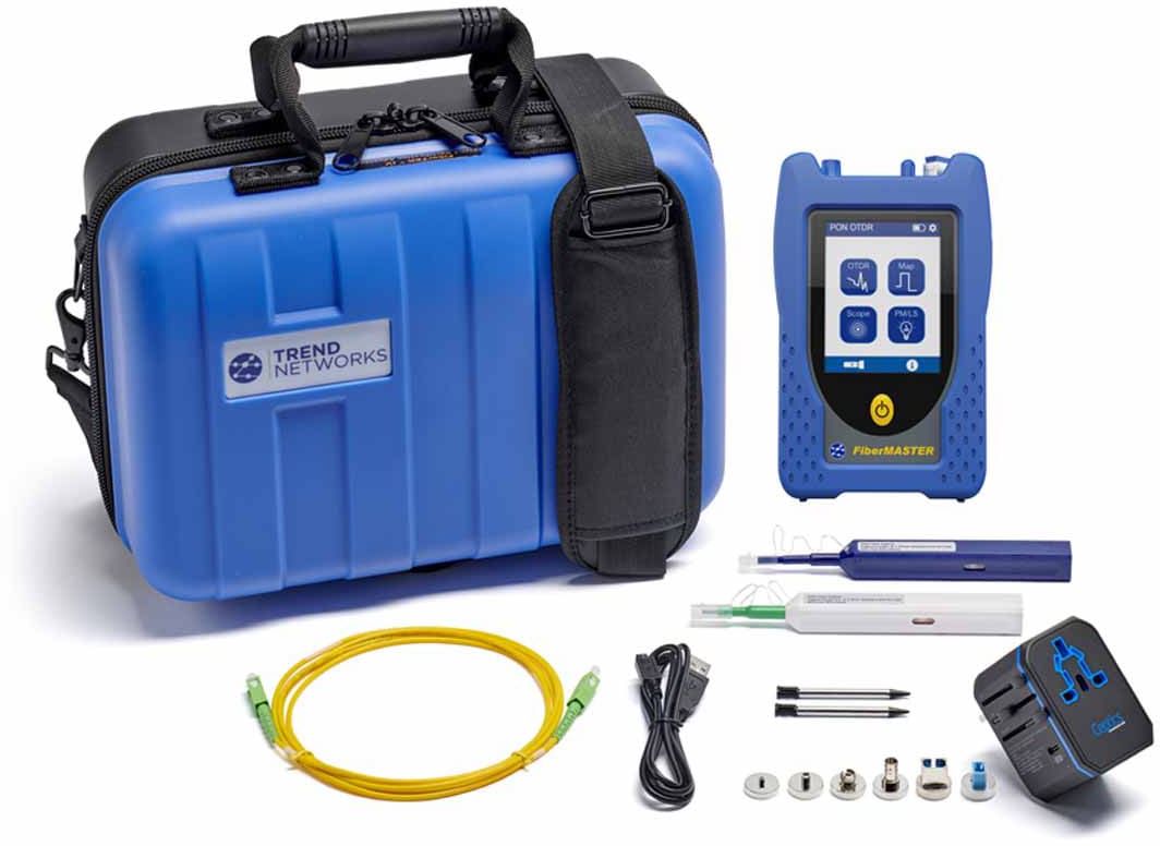 Trend Networks - OTDR PON Monomode FTTX mono avec puissance-mètre et entrée microscope optionnel