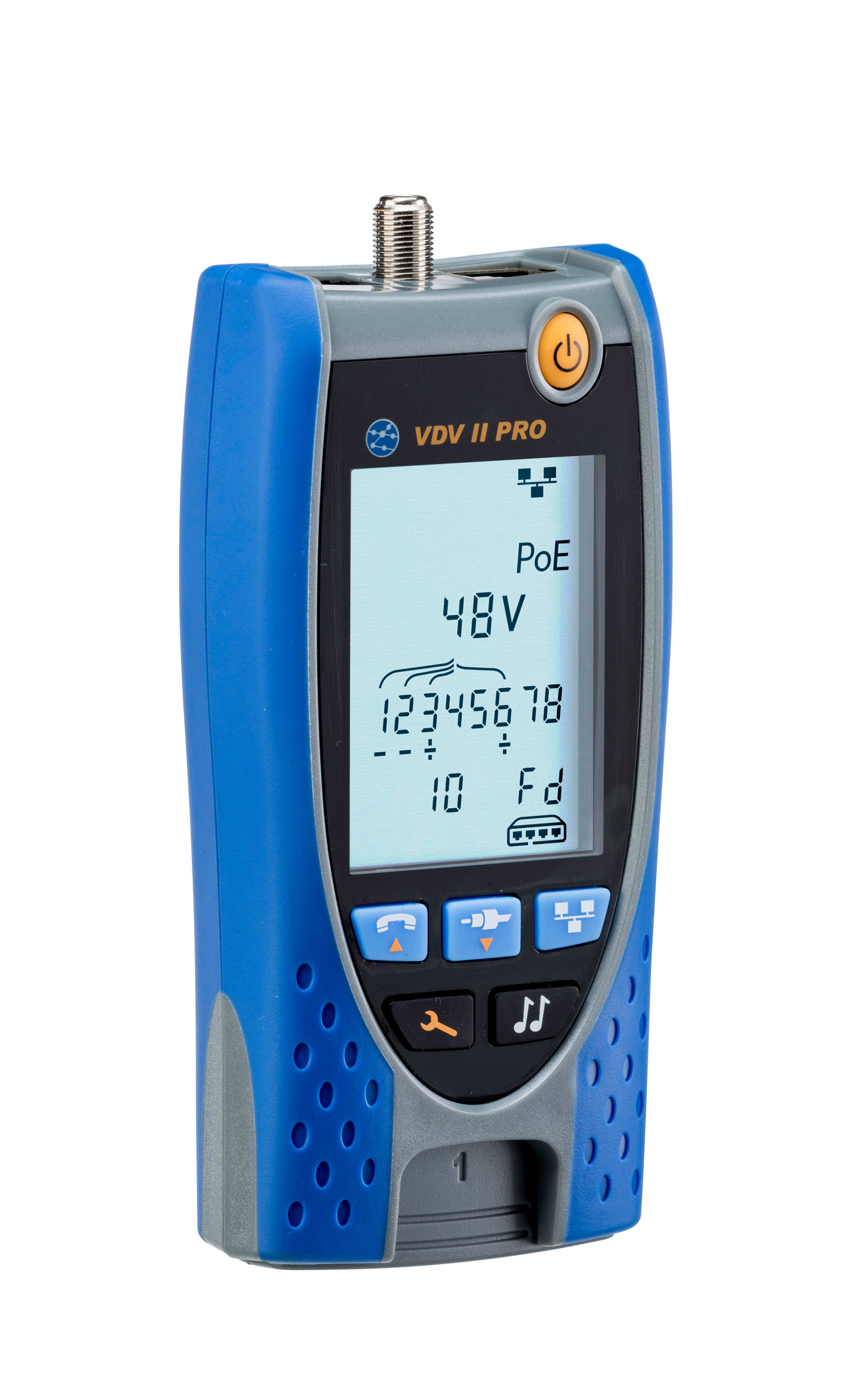 Trend Networks - 1 VDV II Pro : Testeur continuité RJ45/RJ12/Coax F, longueur, débits Ethern, PoE