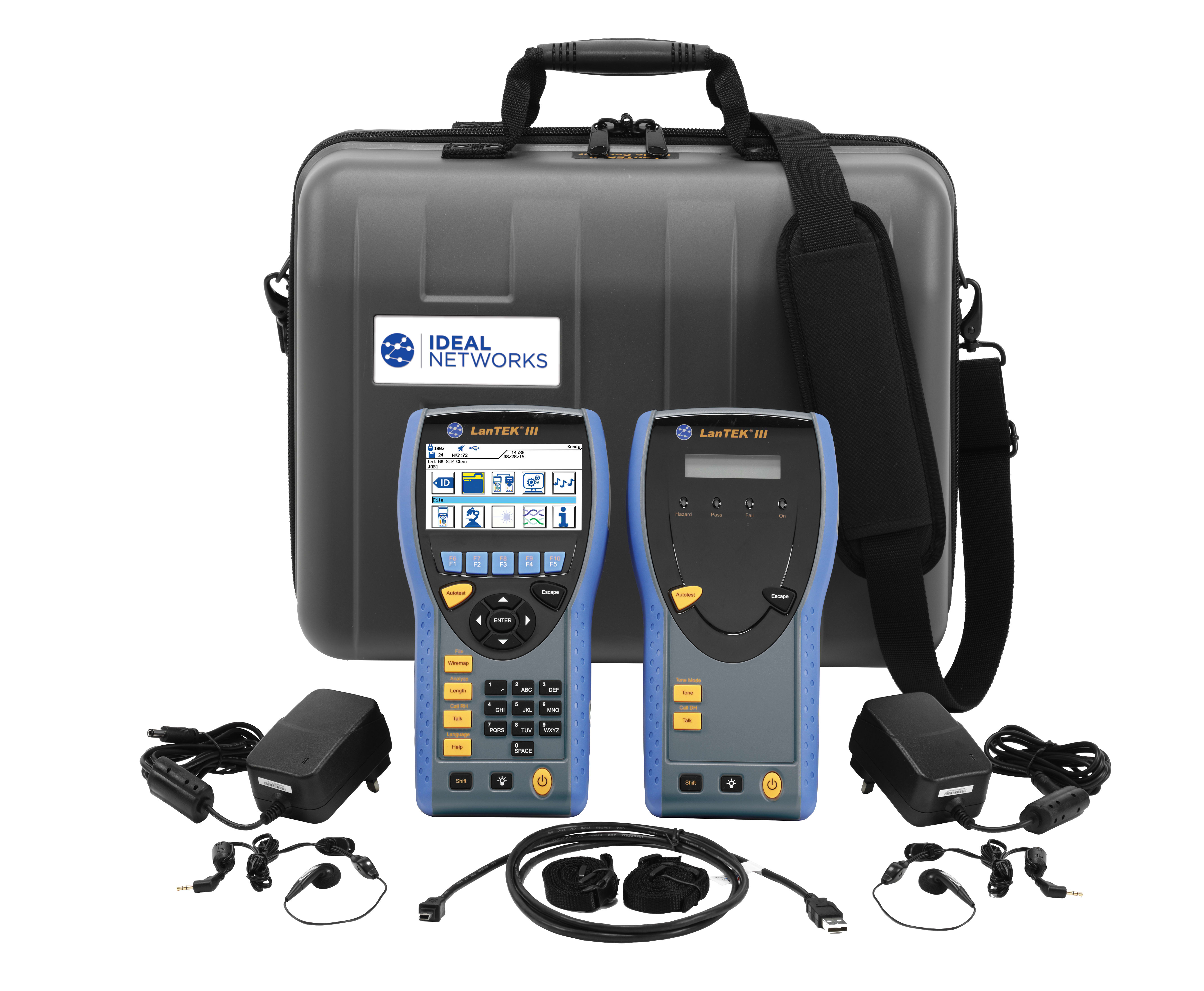 Trend Networks - LanTEK III-500 - Certificateur 500MHz Cat. 6A/EA avec adaptateurs PL sans les CL