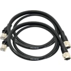 Trend Networks - 2 cordons hybrides RJ45 mâle vers M12 femelle en codage X PROFINET, de 1m