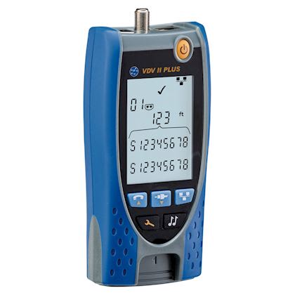 Trend Networks - 1 VDV II Plus : Testeur de continuité RJ45/RJ12/Coax F avec term, longueur, géné