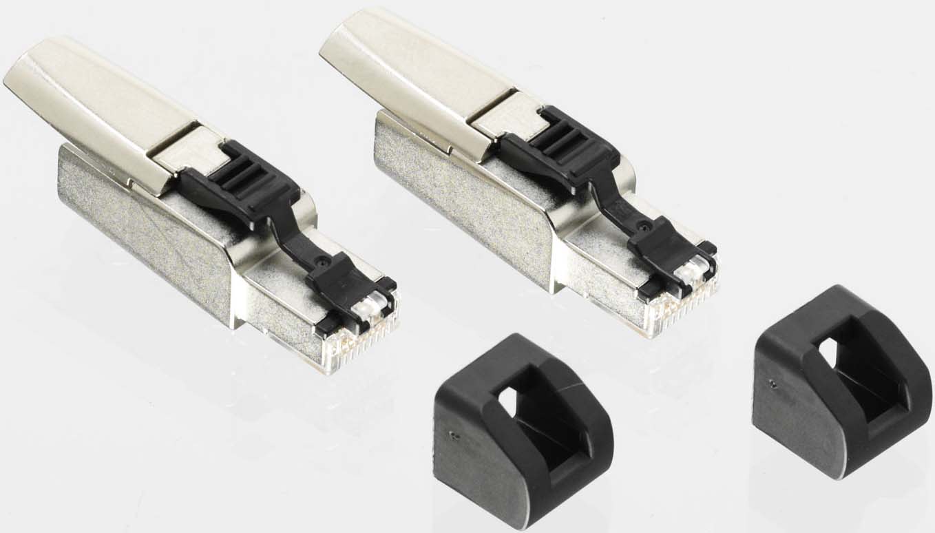 Trend Networks - 1 Kit de 2 contacts RJ45 mâles pour insérer sur ad. Perm. Link LanTEK IV et III