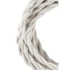 Bailey - Câble Textile 3 mètres Torsadé Beige 2x0.75mm² Fil cuivre finition textile