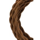 Bailey - Câble Textile 3 mètres Torsadé Marron 2x0.75mm² Fil cuivre finition textile