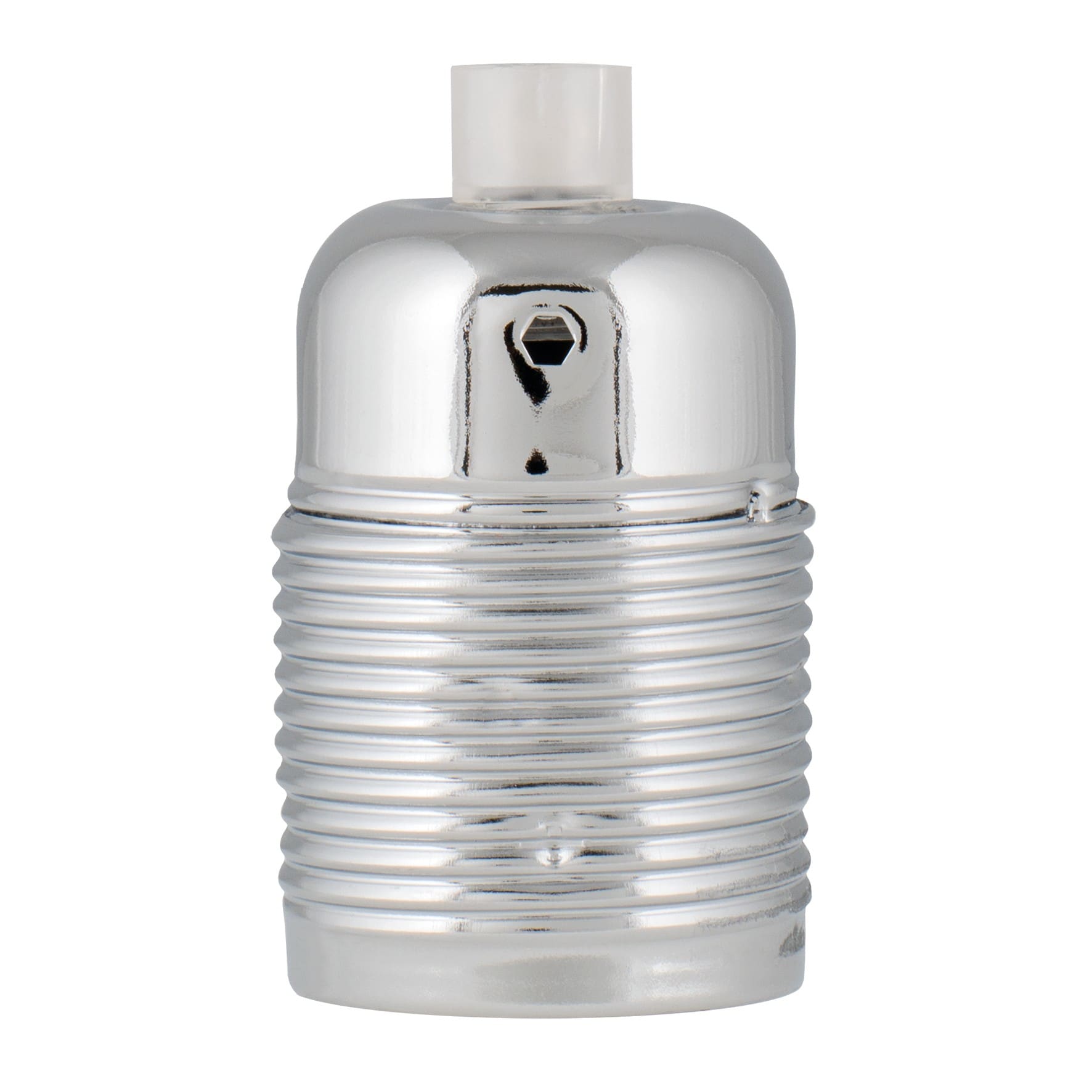 Bailey - Douille Métal Screw E27 Chrome striée à l'extérieur M10 CLI Max 60W
