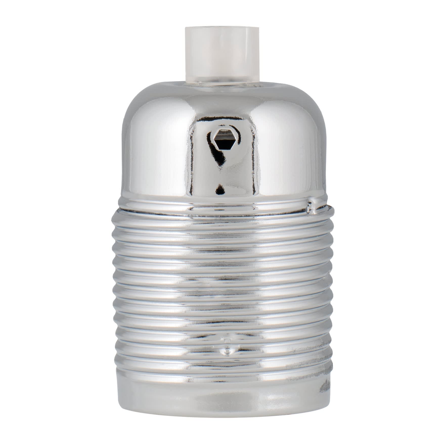 Bailey - Douille Métal Screw E27 Chrome striée à l'extérieur M10 CLI Max 60W