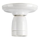Bailey - Plafonnier / Applique murale en Porcelaine S E27 Blanche 105x98mm fixe