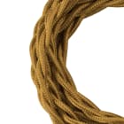 Bailey - Câble Textile 3 mètres Torsadé Or Métallique 2x0.75mm²