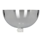 Bailey - Rosace en Métal Bowl Chrome 100x50mm avec serre-câble plastique transparent