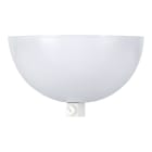 Bailey - Rosace en Métal Bowl Blanc 100x50mm avec serre-câble plastique blanc