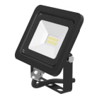 Bailey - Projecteur LED Slim 10W 3000K 800lm IP65 Noir 120° Câble 0.5m 220-240V