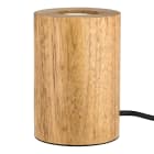 Bailey - Lampe à poser Bois E27 90x130mm avec 1m cordon alimentation 2x0.75mm²