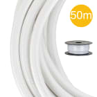 Bailey - BAI Câble Textile Rouleau de 50 mètres Blanc 3x0.75mm² avec fil de terre
