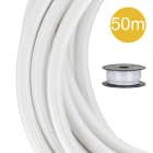 Bailey - Câble Textile Rouleau de 50 mètres Blanc 2x0.75mm²