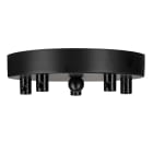 Bailey - Rosace en Métal Noir 150x25mm Rosace multiple pour 5 câbles avec serre-câble