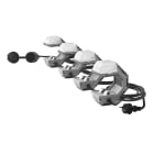 Bailey - RoBust LED Line 4x8W 5000K 2720lm 240V IP54 IK09 Classe 2 Gris 11.5m Chantier