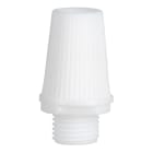 Bailey - 10pcs Serre-câble conique plastique Blanc Raccord mâle M10