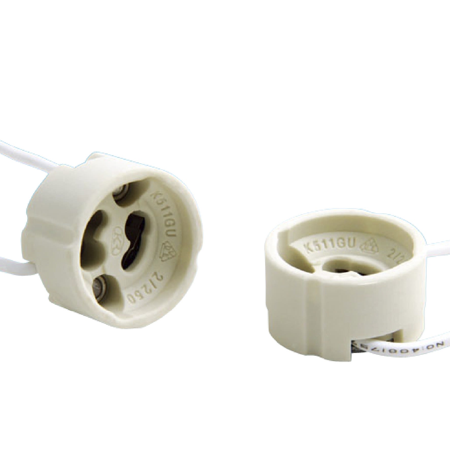 Bailey - Douille GU10 Céramique 2A 250V T250 + câbles 0.75mm² entrée latérale