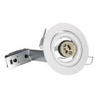 Bailey - Spot Encastré Orientable GU10 230V Blanc Mat Alu 93x100mm 1/4 Tour (sans lampe)