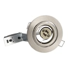 Bailey - Spot Encastré Orientable GU10 230V Alu Brossé 93x100mm 1/4 Tour (sans lampe)