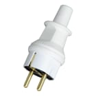 Bailey - Kopp 173002007 Fiche Mâle PVC 2P+T IP44 CEE Norm 7/VII à 3x1.5mm² 16A 250V Blanc