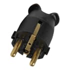 Bailey - Kopp 175705003 Fiche Mâle PVC 2P+T IP20 CEE Norm 7/VII câble à 3x1.5mm² 16A 250V