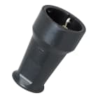 Bailey - Kopp 180716003 Fiche Femelle Polyamide SEBS IP20 câble à 3x1.5mm² 16A 250V Noir