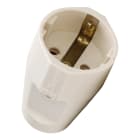 Bailey - Kopp 182101005 Fiche Femelle PVC 2P+T IP20 câble à 3x1.5mm² 16A 250V Blanc