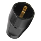 Bailey - Kopp 182105054 Fiche Femelle PVC 2P+T IP20 câble à 3x1.5mm² 16A 250V Noir