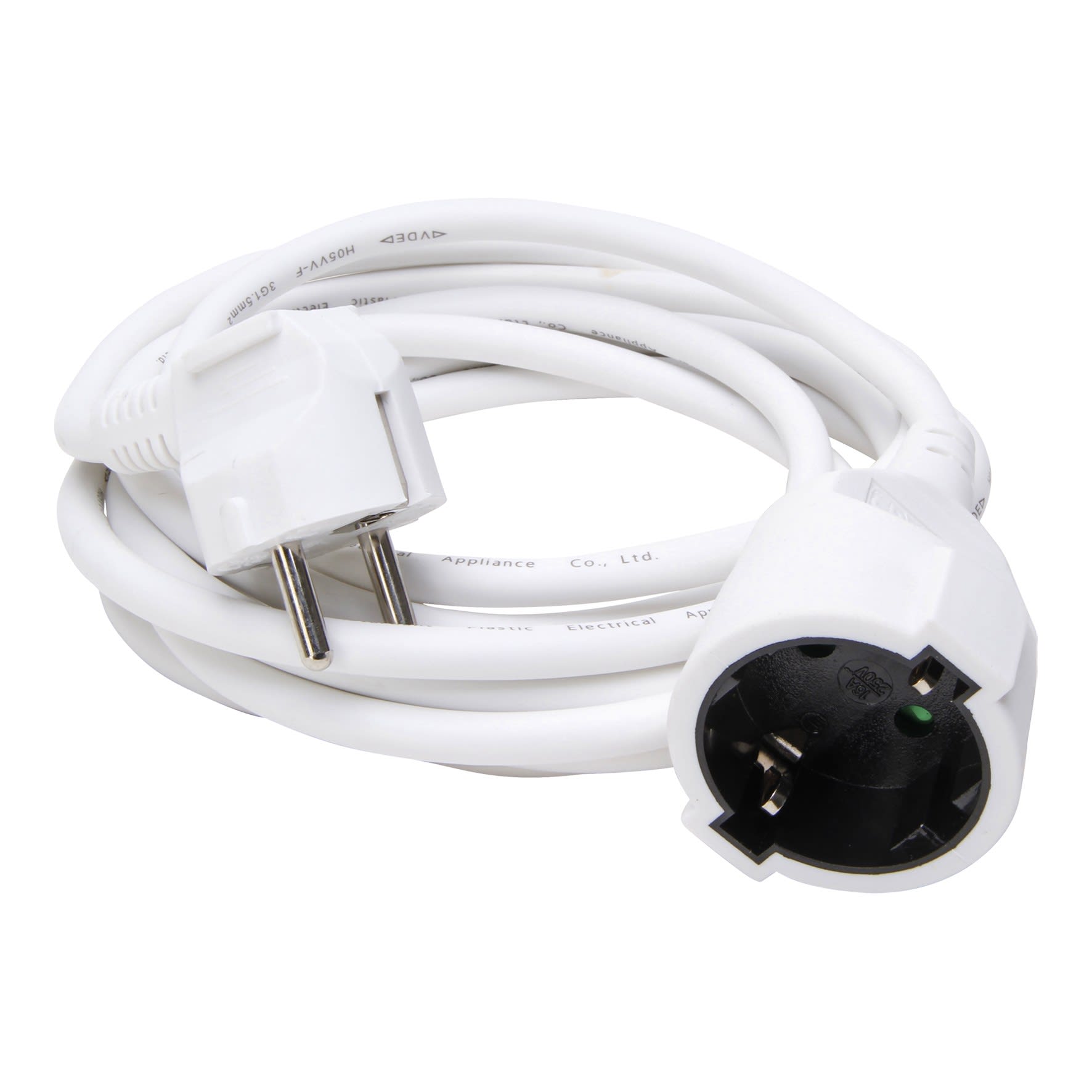 Bailey - Kopp 143201018 Rallonge électrique 3m 3Gx1.5mm² H05VV F avec fiche et prise 2P+T