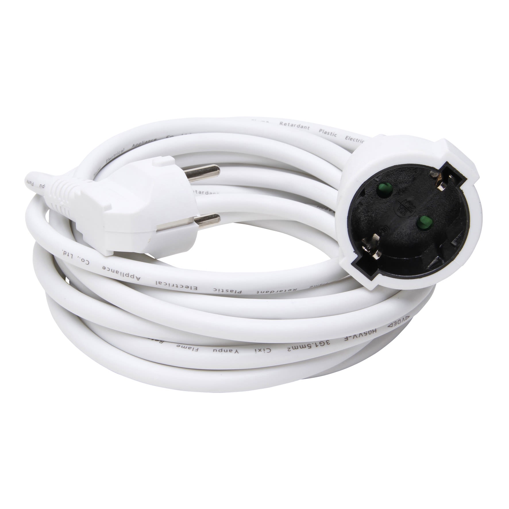 Bailey - Kopp 143301011 Rallonge électrique 5m 3Gx1.5mm² H05VV F avec fiche et prise 2P+T