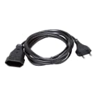 Bailey - Kopp 146205091 Rallonge électrique 3m 2x0.75mm² H03VVH2 F avec fiche et prise UE
