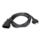 Bailey - Kopp 146205091 Rallonge électrique 3m 2x0.75mm² H03VVH2 F avec fiche et prise UE