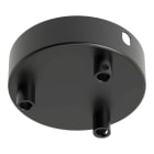 Bailey - CAL Rosace Metal Noir mat 3 sorties dia 100mm