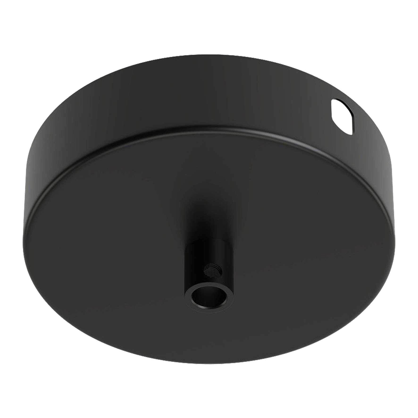 Bailey - CAL Rosace / Patère Métal Noir mat 1 sortie diamètre 100mm x hauteur 25mm