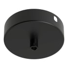 Bailey - CAL Rosace / Patère Métal Noir mat 1 sortie diamètre 100mm x hauteur 25mm