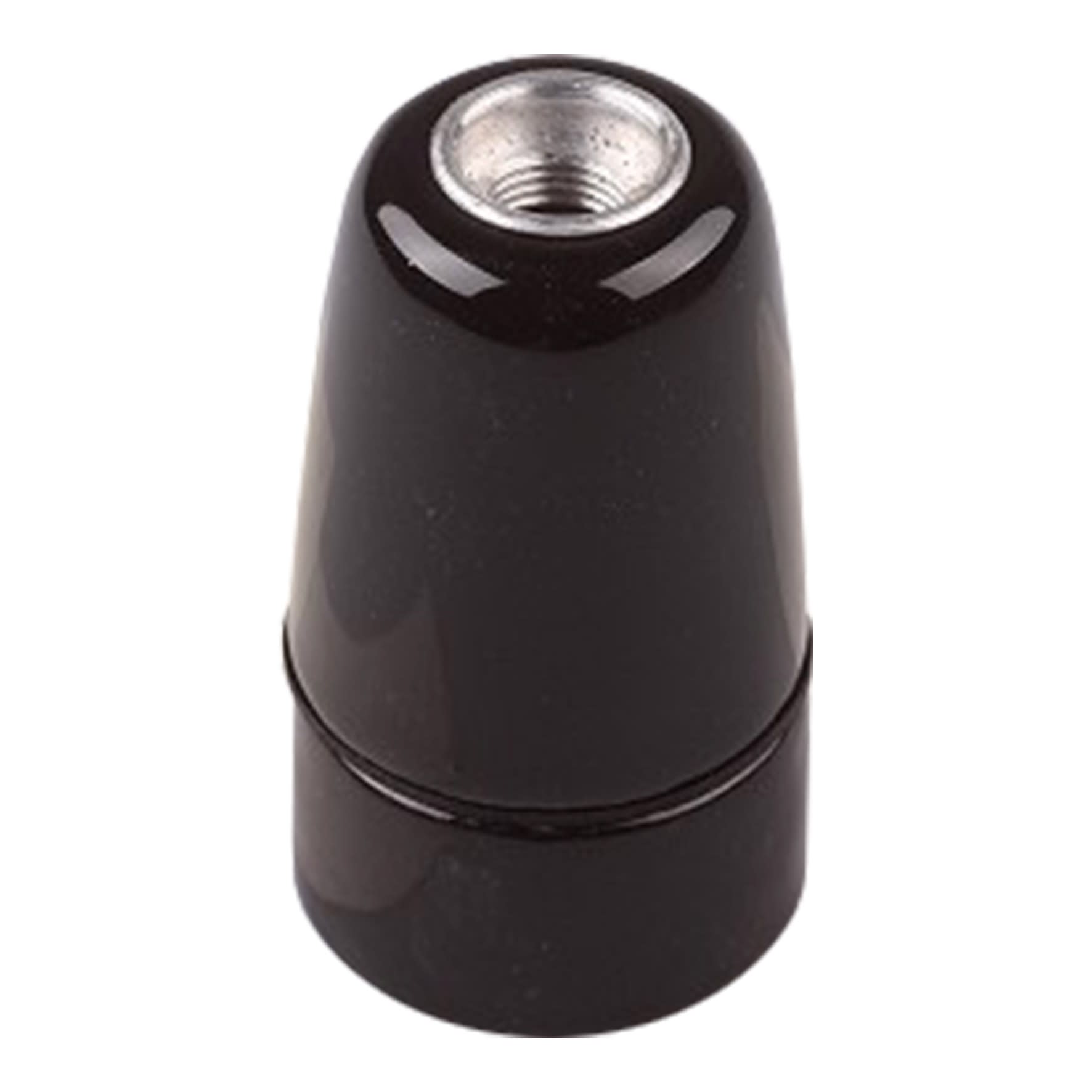 Bailey - Douille en porcelaine E14 Noire 35x62mm Filetage M10