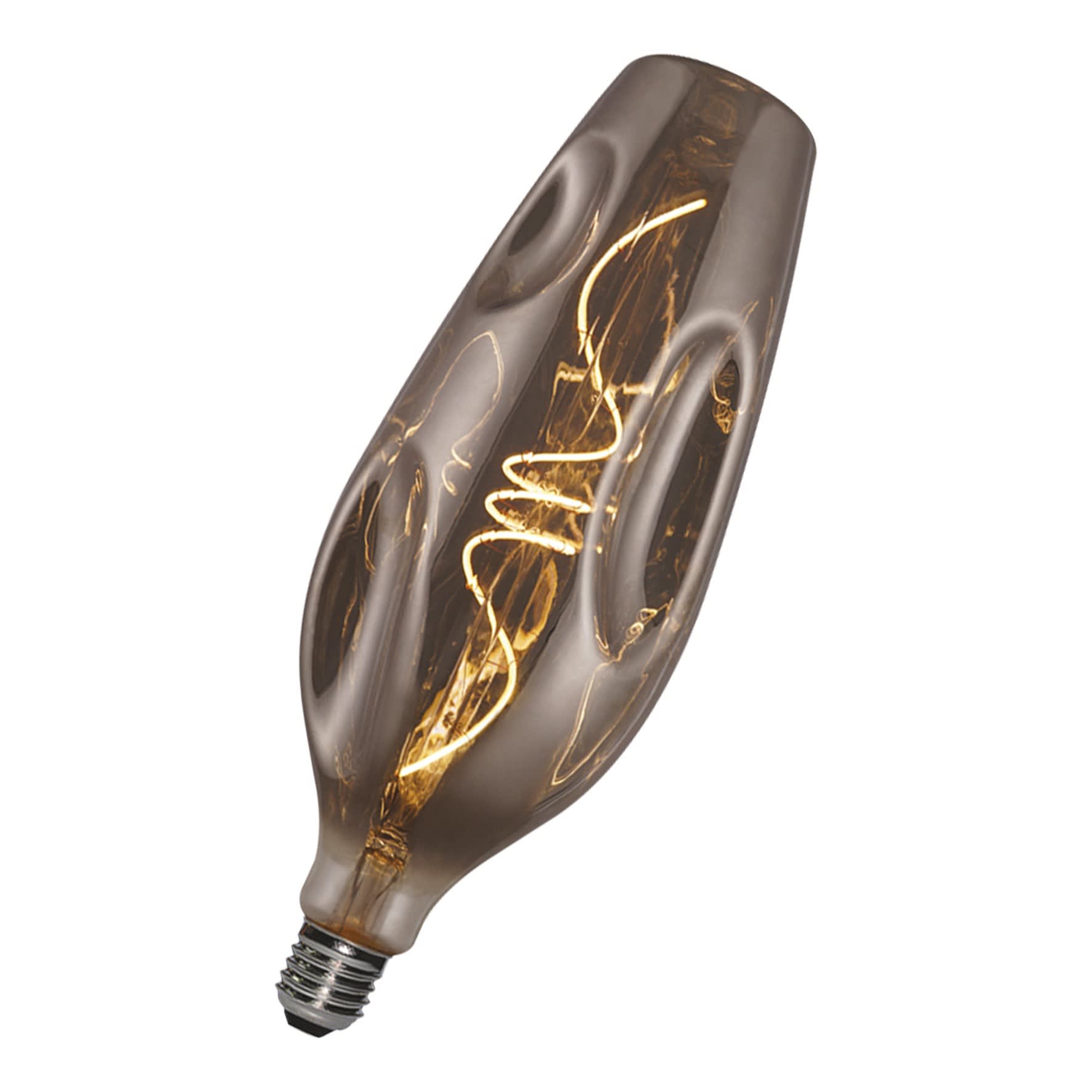 Bailey - Lampe LED Filament forme Bouteille E27 5W 2000K Gris fumé 150lm 230V 110x307mm