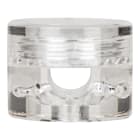 Bailey - Serre-câble Mur en plastique rond Transparent pour câble textile